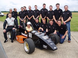 Formula UCLan 2004 team at Bruntingthorpe
